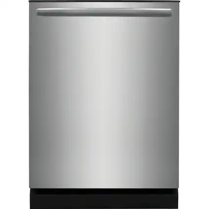 Front. Frigidaire - 24" Ultra Quiet 42 dBA Dishwasher with DishSense Sensor Technology - Stainless.
