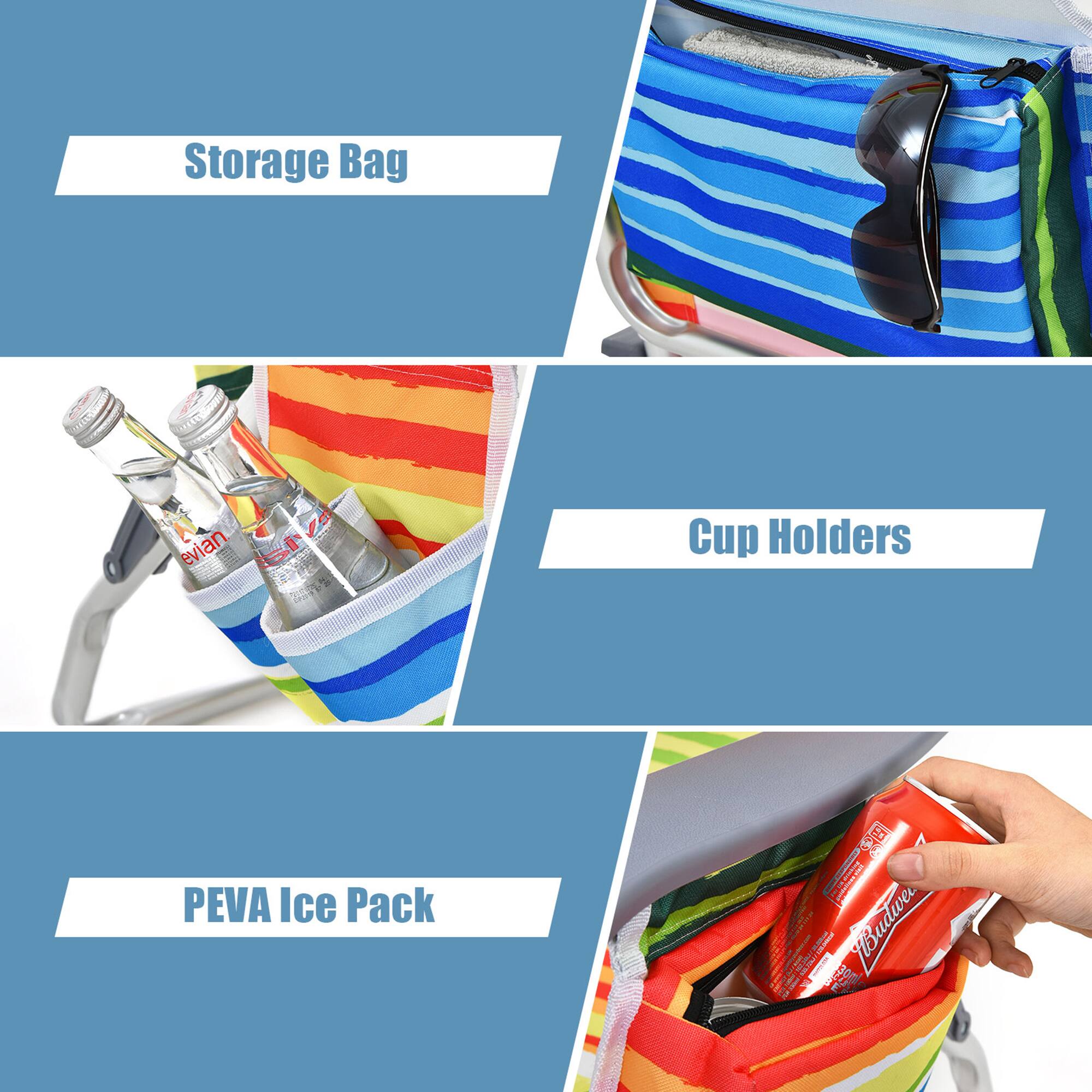 Storage Bag

Cup Holders

PEVA Ice Pack