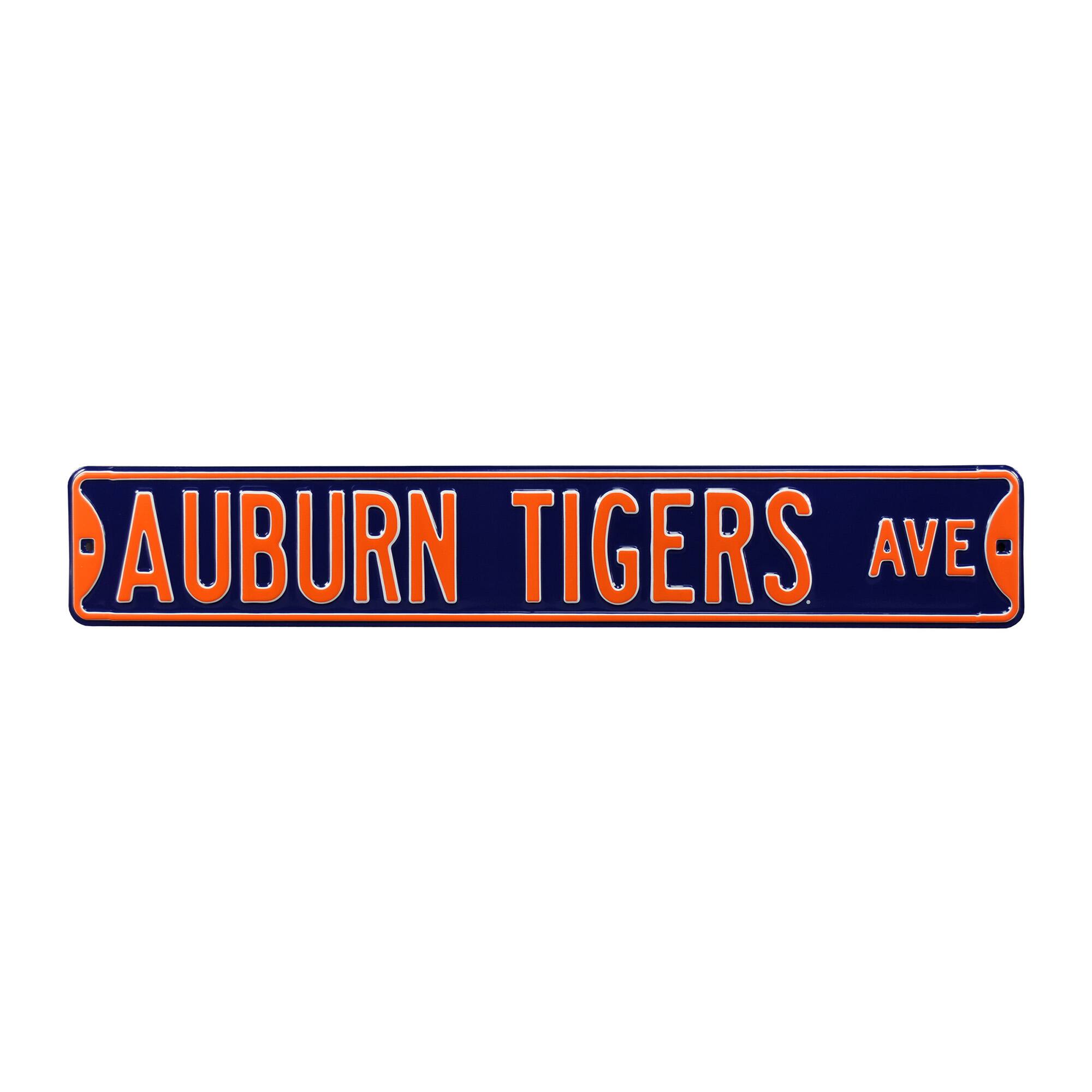 Navy Auburn Tigers 6" x 36" College Ave Street Sign