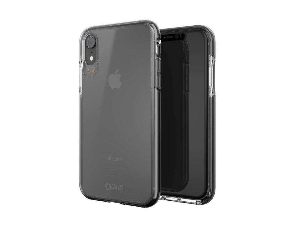 Gear4 - ZAGG Piccadilly Case with Advanced Impact Protection for Apple iPhone XR Color - Black / Clear - Black Clear