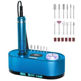 PARKER SLATER - Nail Set Beginner Drill UV Light Acrylic Powder Gel Polish Cordless 40000RPMNail Machine:professionaldrill