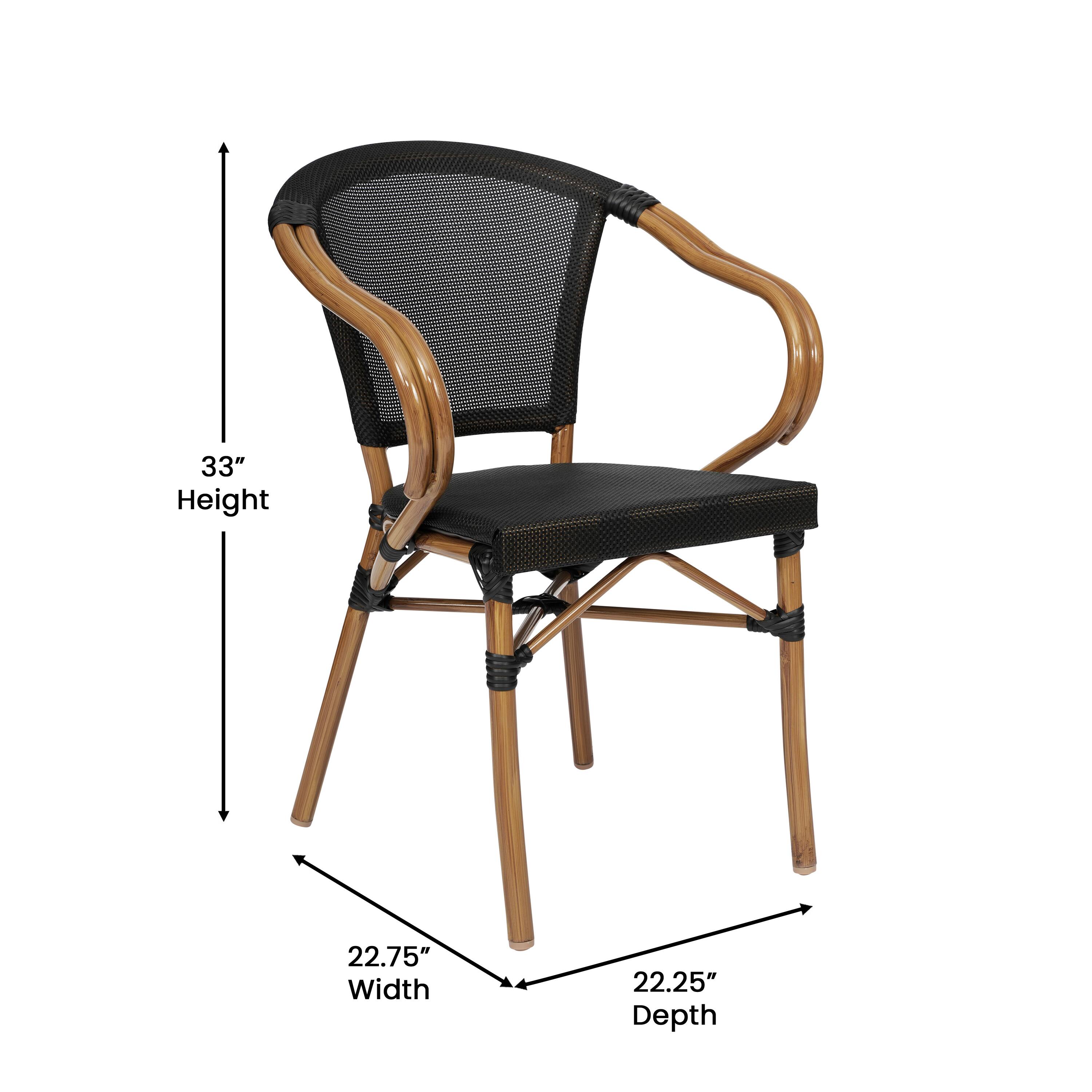 33" Height  
22.75" Width  
22.25" Depth