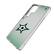 Alt View 1. Keyscaper - Dallas Stars Linen Logo Galaxy Clear Case - S24 - Multicolor.