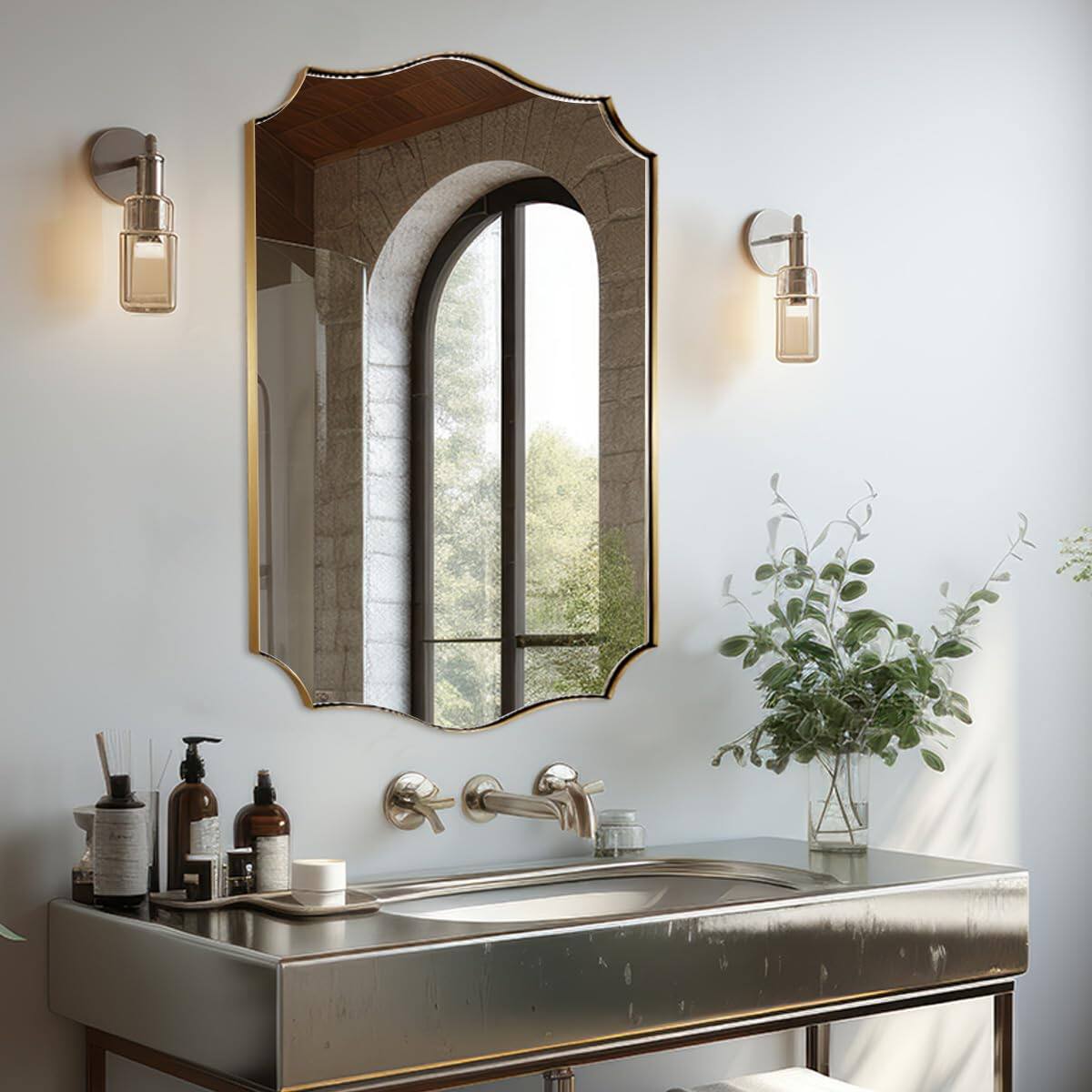 Brushed Gold 36"L x 24"W