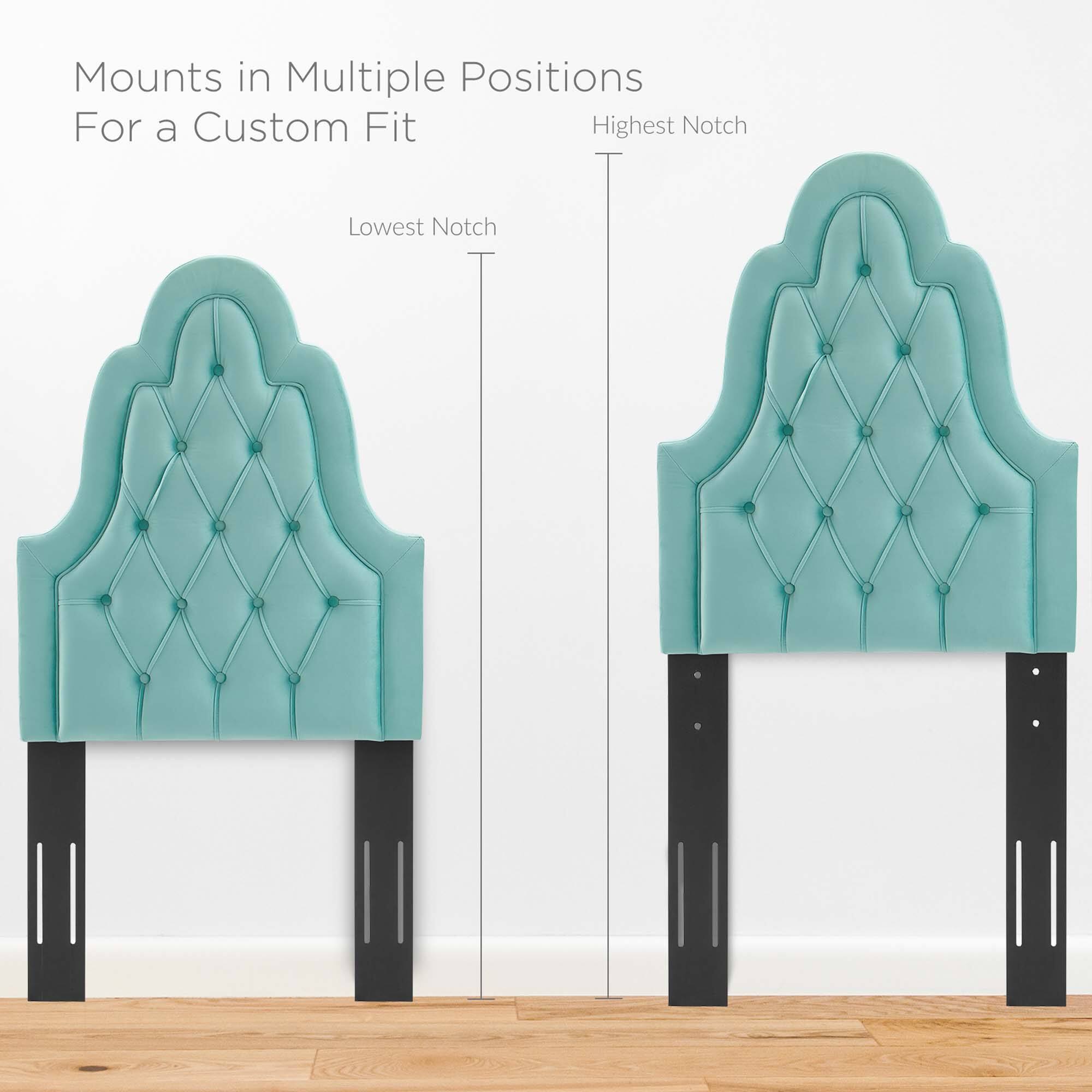 Mounts in Multiple Positions  
For a Custom Fit  

Lowest Notch  
Highest Notch