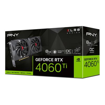 PNY NVIDIA GeForce RTX 4060 Ti 8GB OC GDDR6 PCIe Gen 4 x16 PNY NVIDIA GeForce RTX 4060 Ti 8GB OC GDDR6 PCIe Gen 4 x16