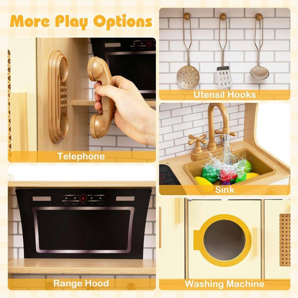 More Play Options

- Telephone
- Utensil Hooks
- Sink
- Range Hood
- Washing Machine