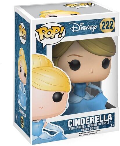 Disney 222 9 POP! CINDERELLA FIGURE / FIGURINE EN VINYLE / FIGURA DE VINIL 3+ Choking Hazard WARNING! May contain small parts.