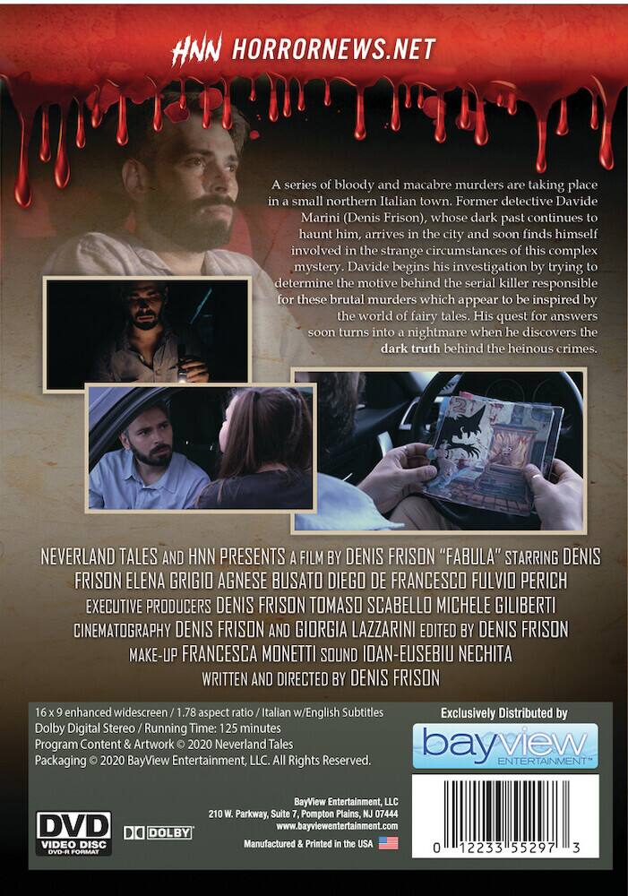 Back. Horror Asylum Presents: Fabula - DVD.