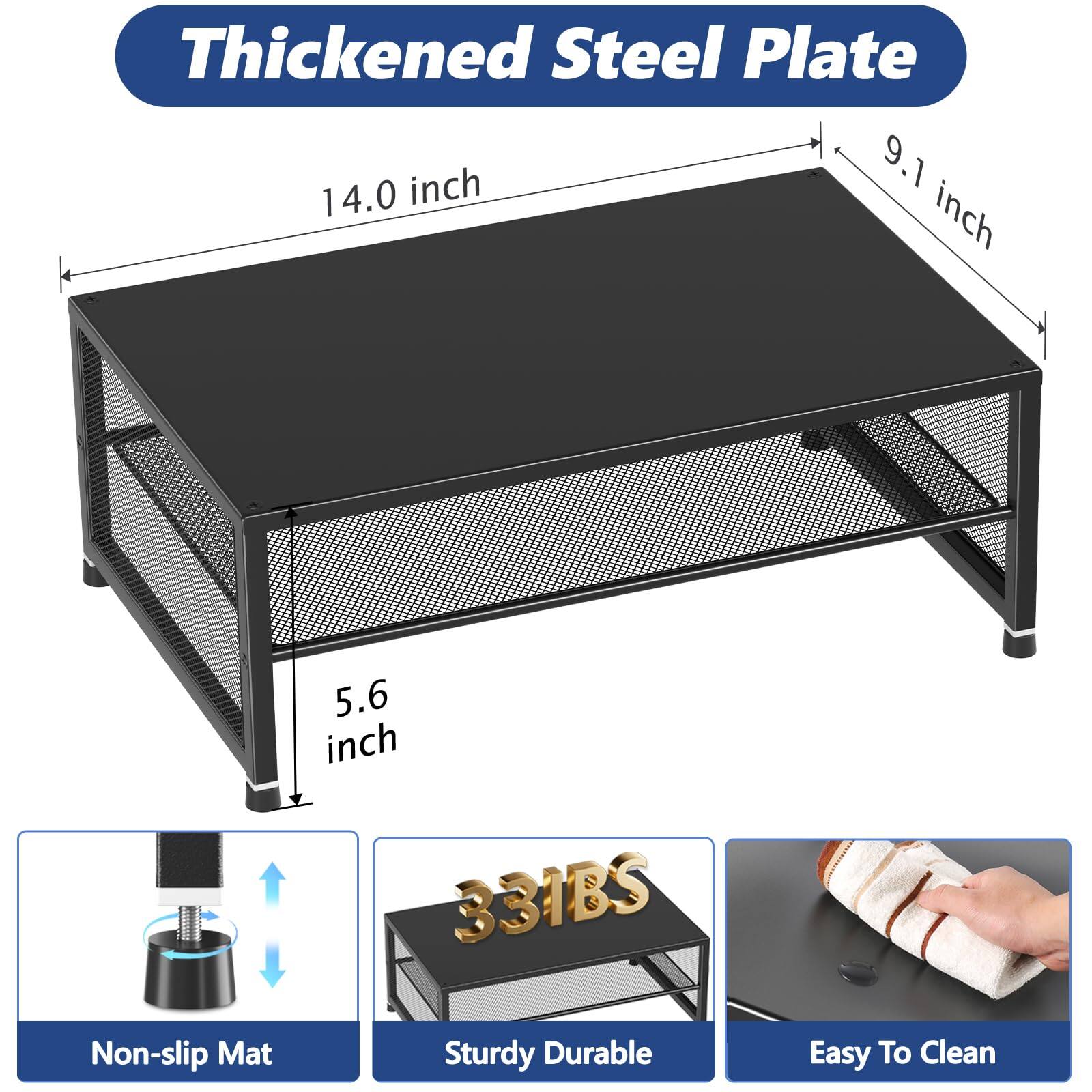 Thickened Steel Plate  
14.0 inch x 9.1 inch x 5.6 inch  
331BS  
Non-slip Mat  
Sturdy Durable  
Easy To Clean