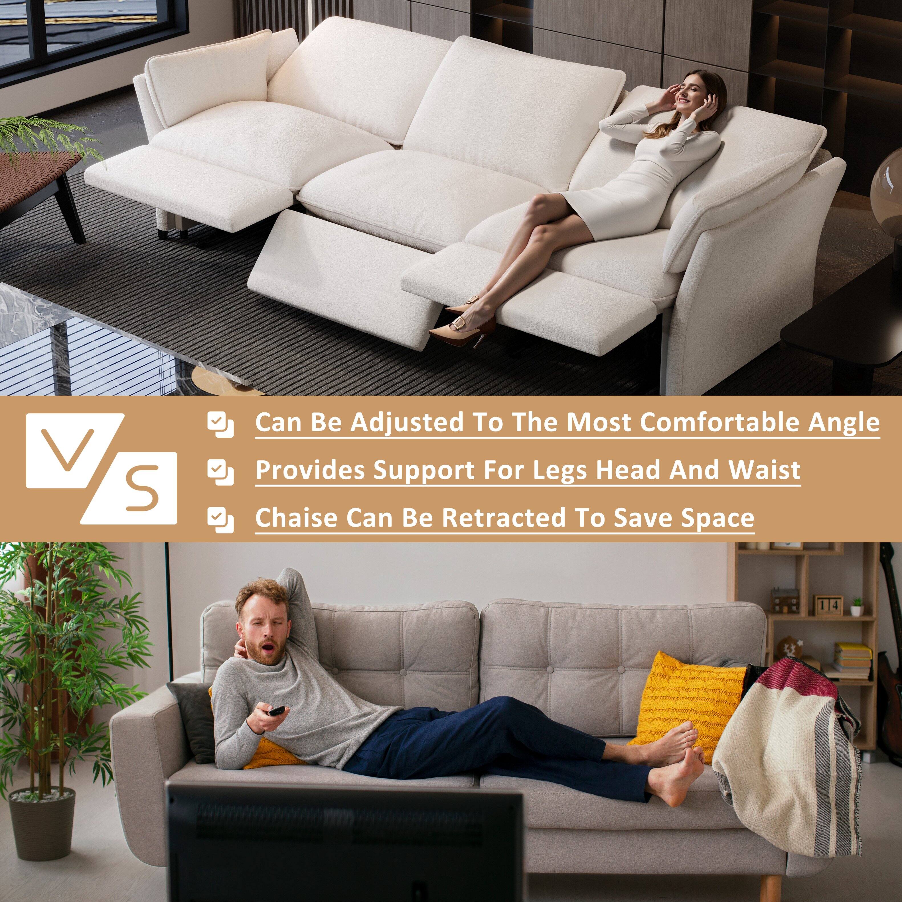 - Can Be Adjusted To The Most Comfortable Angle
- Provides Support For Legs, Head And Waist
- Chaise Can Be Retracted To Save Space