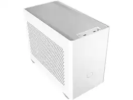 Cooler Master - NR200 White SFF Mini-ITX Case, Vented Panel, Triple-slot GPU, Tool-Free, 360° Access - White