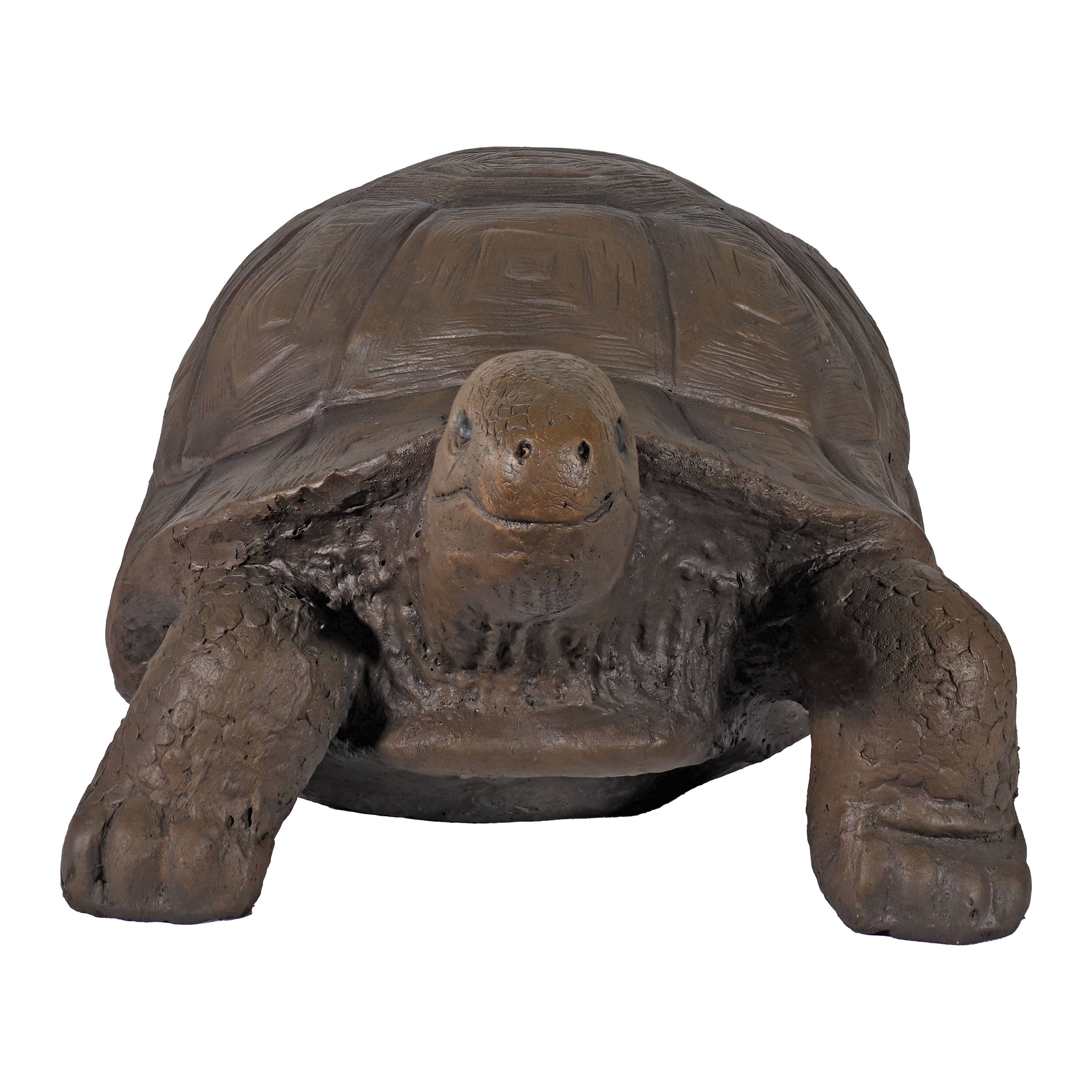 Alt View 8. Sunnydaze - Talia the Tortoise Indoor/Outdoor Garden Statue - 12 in - Light Brown.