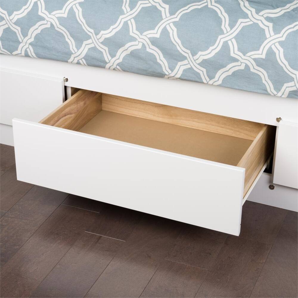 Prepac Twin Mate's Platform Storage Bed with 3 Drawers White WBT-4100 ...