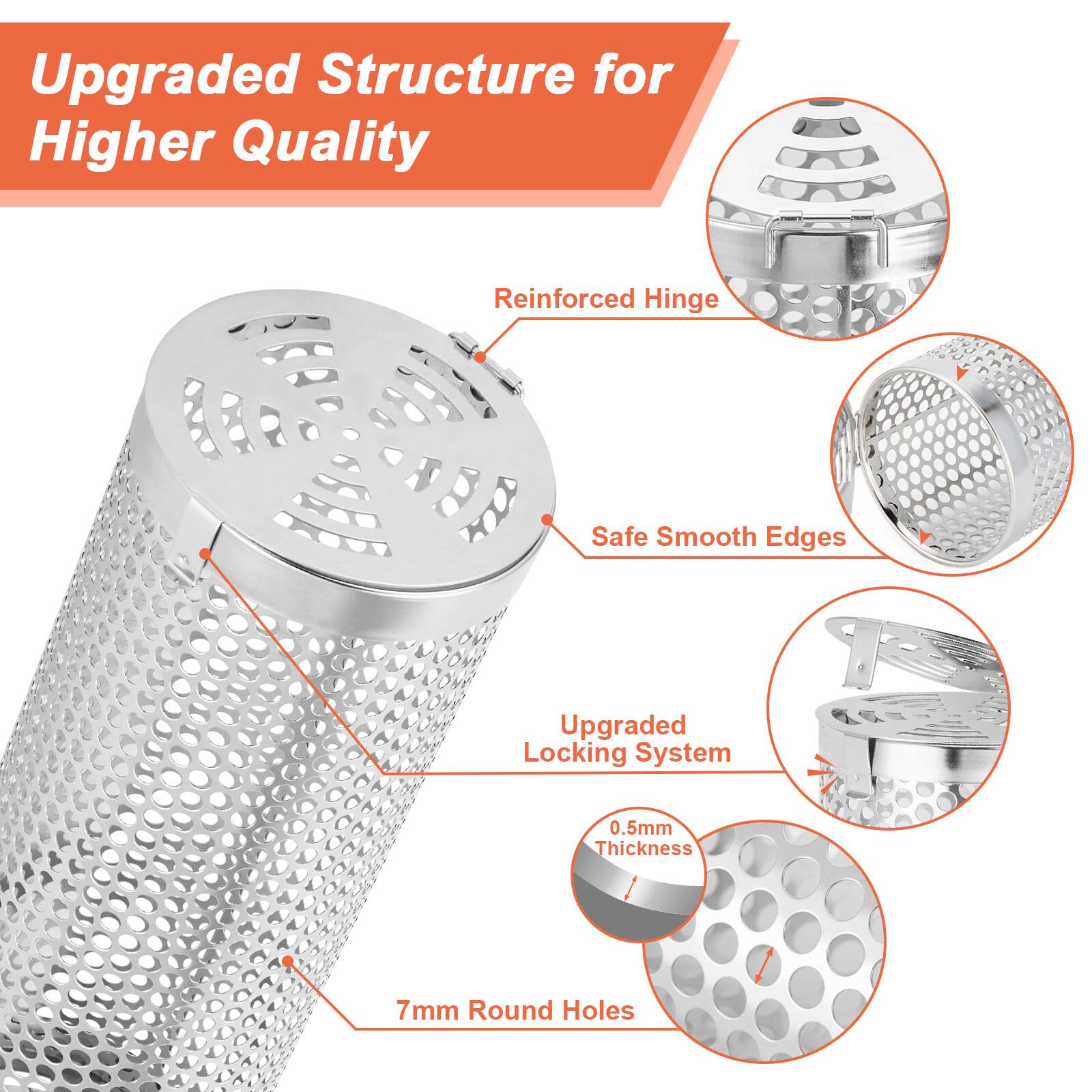 Upgraded Structure for Higher Quality

Reinforced Hinge
Safe Smooth Edges
Upgraded Locking System
0.5mm Thickness
7mm Round Holes