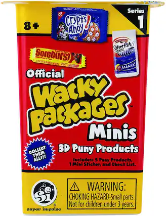 E Series Shd Ch Coakurs 8 + Crypts 1 Ahoy FEXXY FARKS Silverfish fish P CRAWLY Soreburs) UNEXPI AINABLY - NASTY CRACKEO PUBELT AAAAAA! O Official Wacky Patkages Minis COLLECT 3D Puny Products THEM ALL!!! Includes: 5 Puny Products, 1 Mini Sticker, and Check List. ! WARNING: CHOKING HAZARD-Small parts. Not for children under 3 years. super impulse