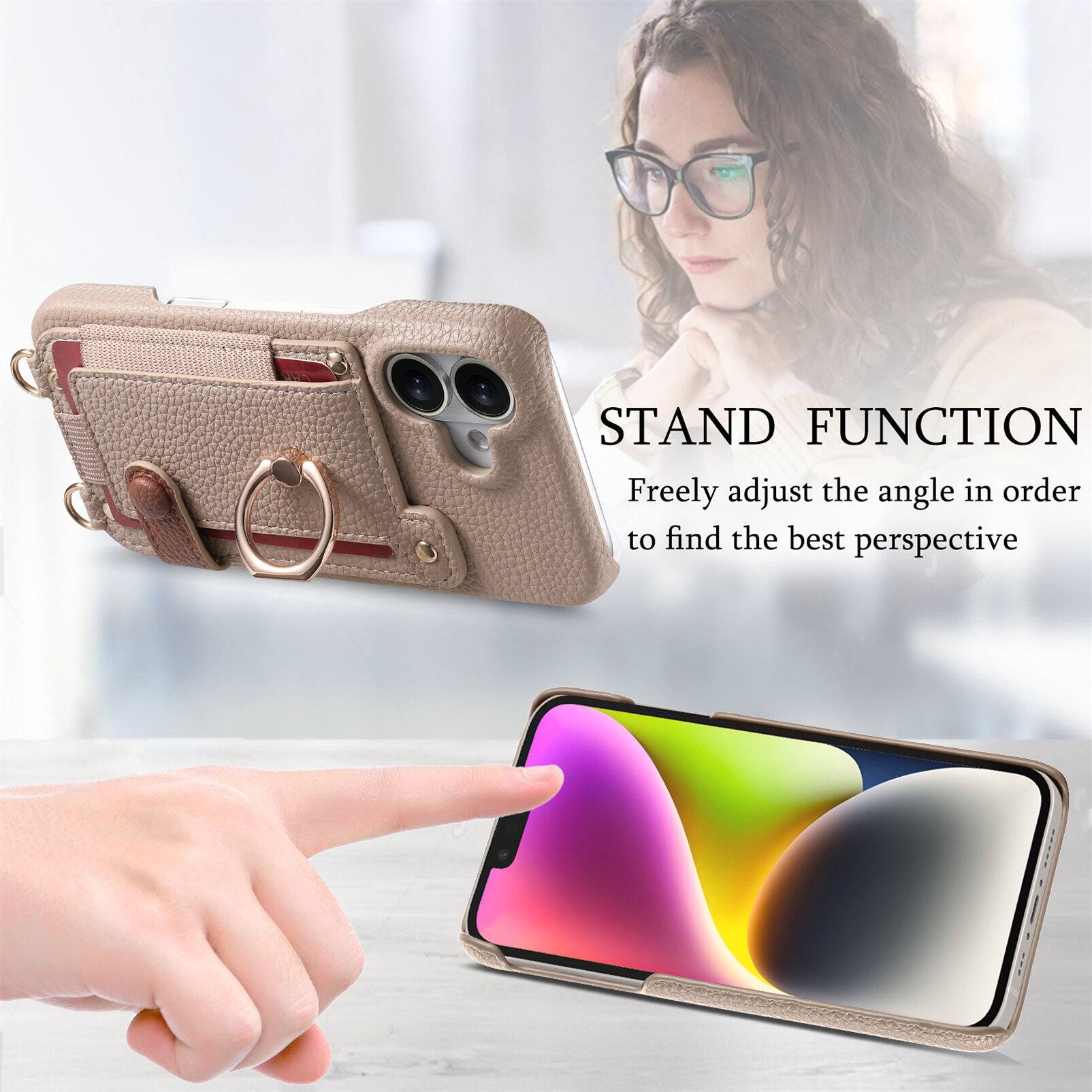 STAND FUNCTION  
Freely adjust the angle in order to find the best perspective