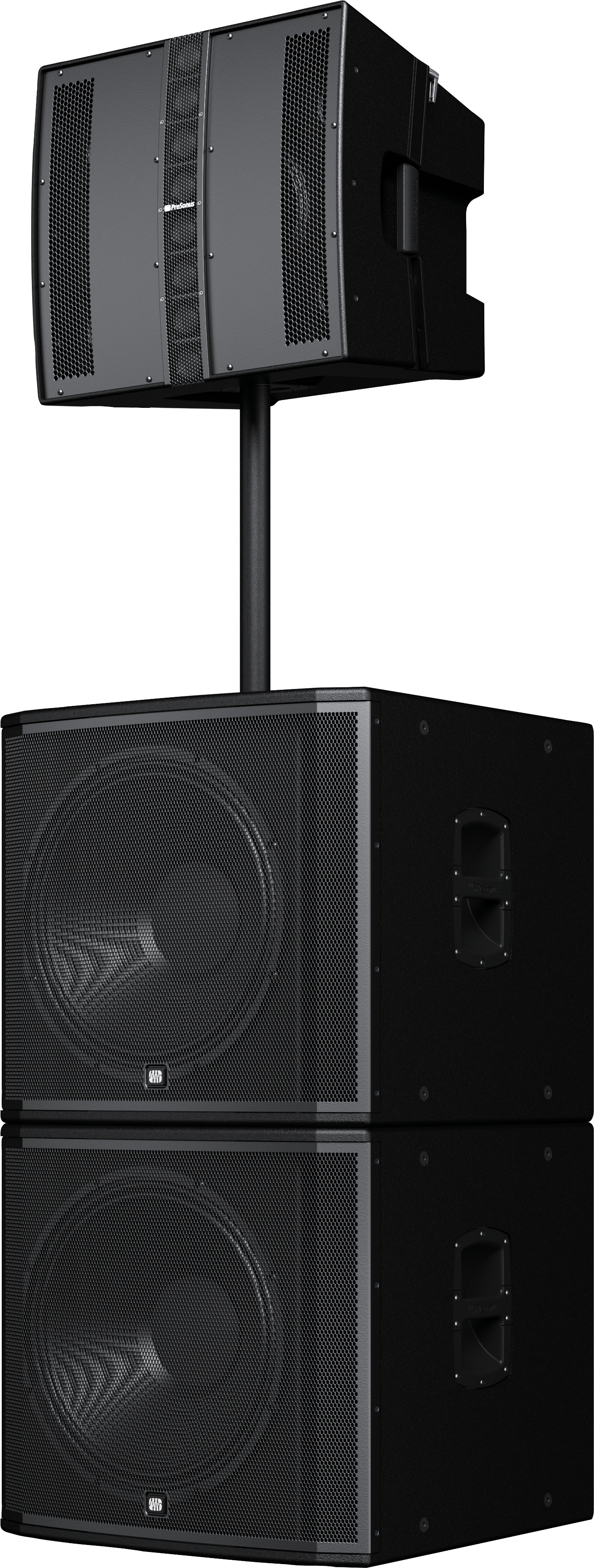 Alt View 2. PreSonus - 1000W Constant Directivity Loudspeaker w/ 12" Woofer, Built in Limiter, 8 High-Frequency Drivers & Array Presets - Black.