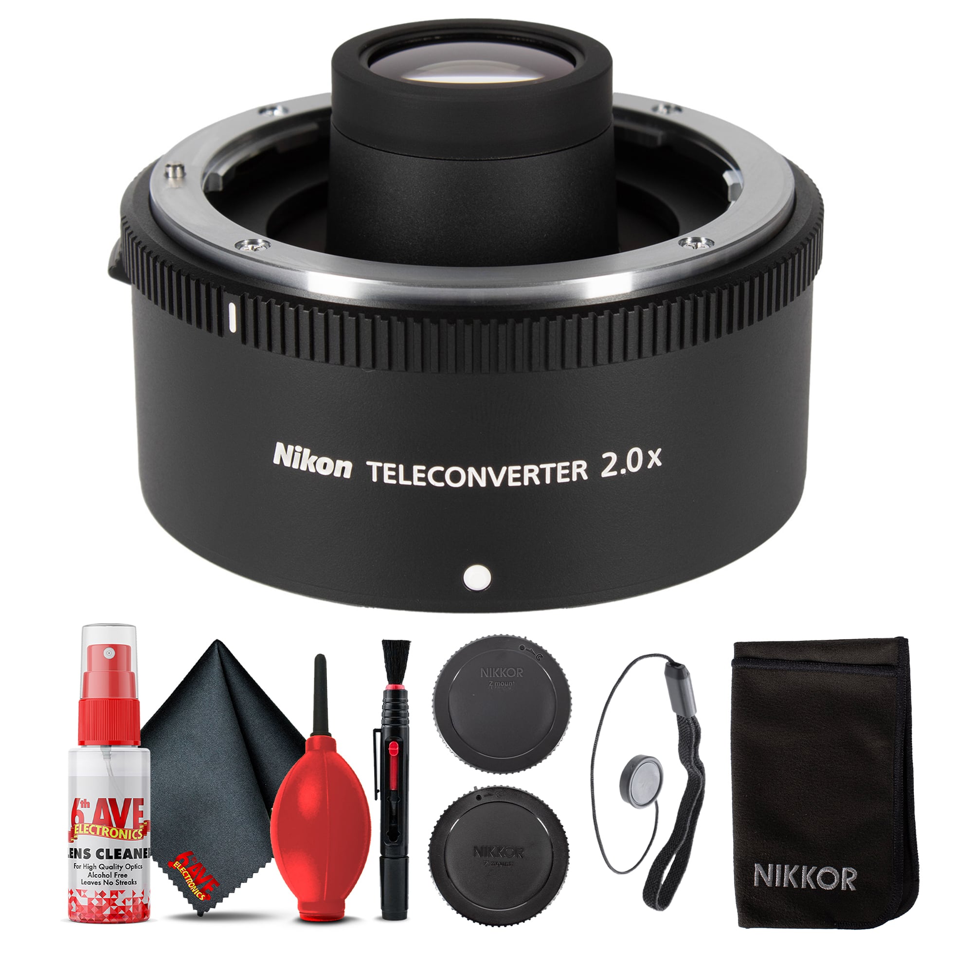 Nikon - Z Teleconverter TC-2x Z-Mount Lens 2.0x AF VR Weather-Sealed Bundle