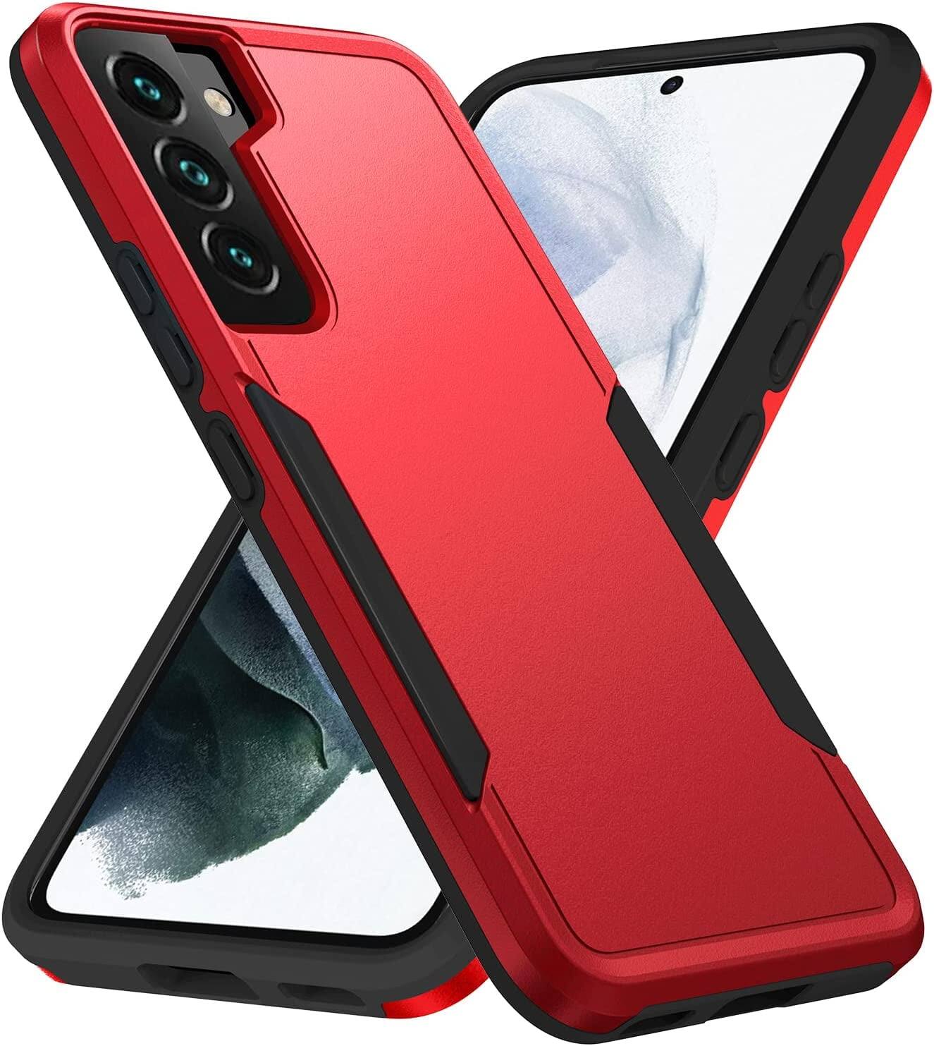Front. Entronix - Entronix Galaxy A14 Case - Sleek Dual-Layer Protection with Soft-Touch Finish - Red.
