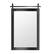Front. LOVMOR - Rectangle Framed Wall Bathroom Vanity Mirror Accent Mirror - 24" x 36" - Black.