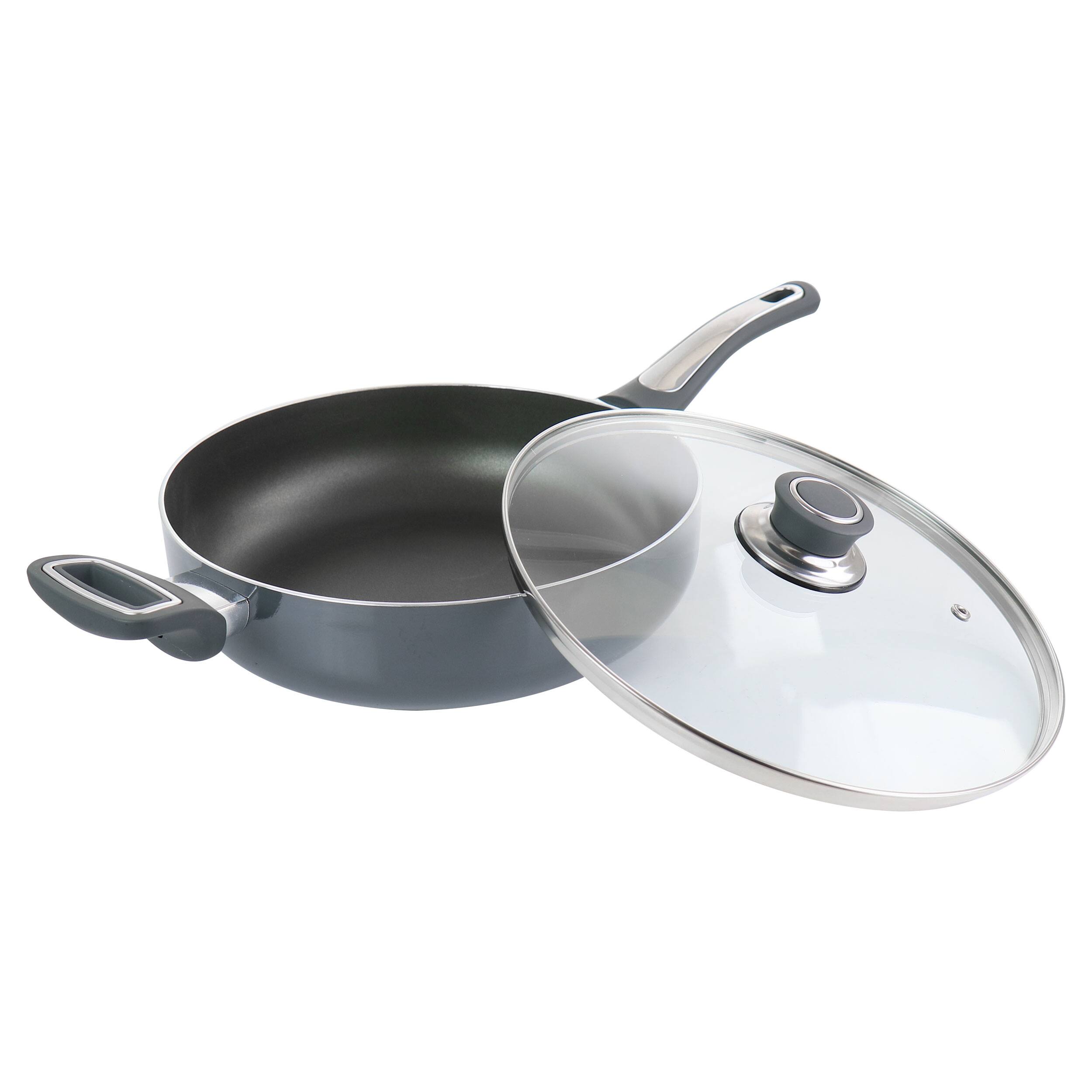 Alt View 2. Oster - Oster 3.5 Quart Aluminum Saute Pan with Lid - Silver.