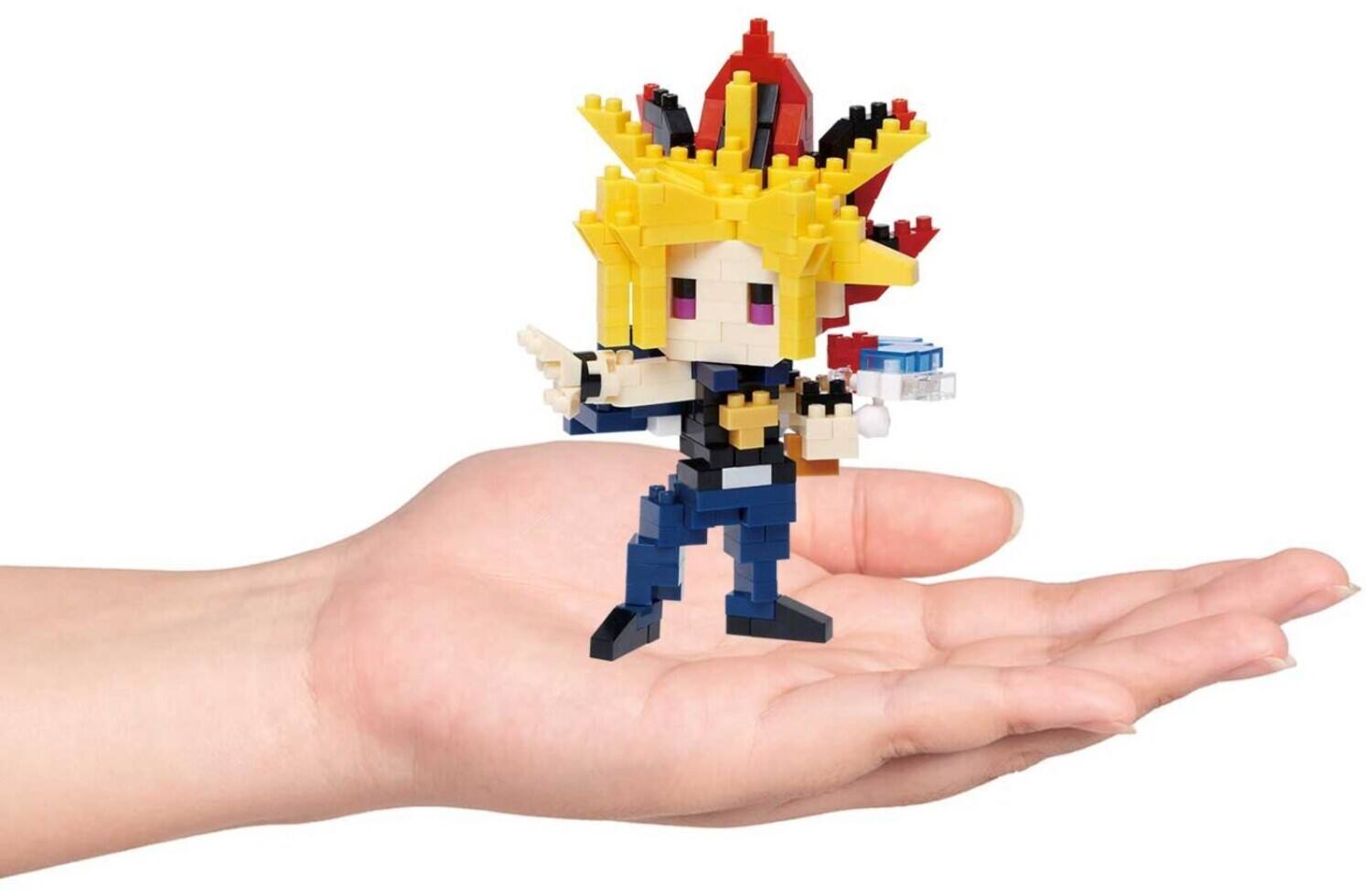 Alt View 2. Bandai - Nanoblock - Yu-Gi-Oh! Duel Monsters - Character Collection - Yami Yugi Building Kit   - COLLECTIBLES - Multicolor.