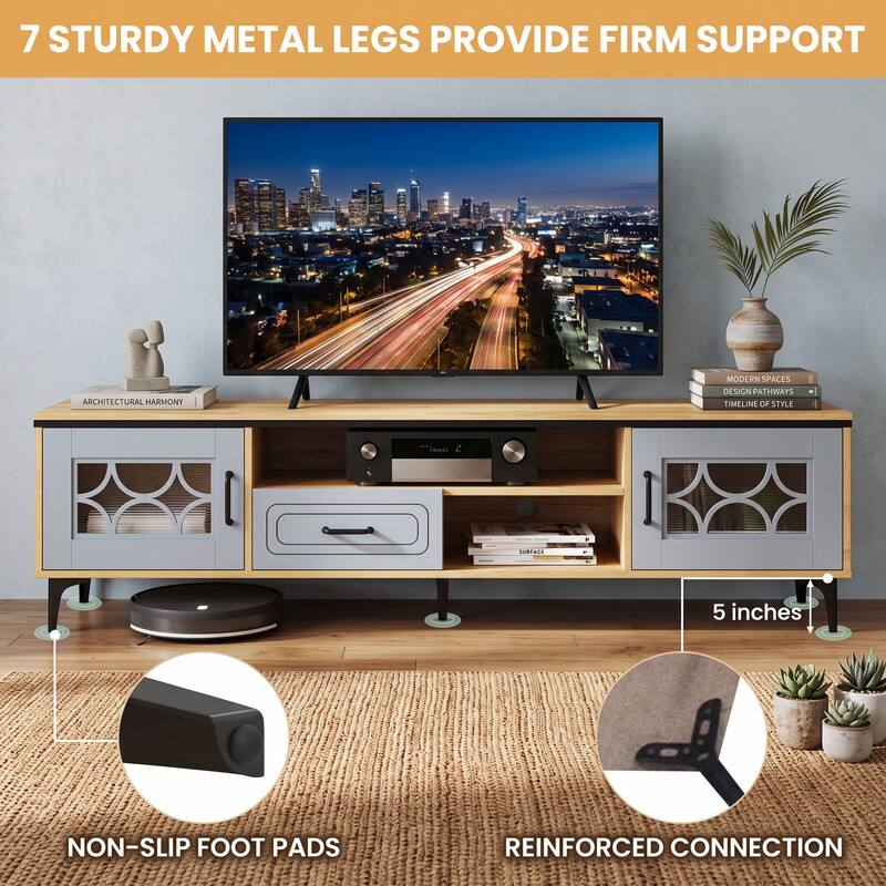 7 STURDY METAL LEGS PROVIDE FIRM SUPPORT

ARCHITECTURAL HARMONY
MODERN SPACES DESIGN PATHWAYS TIMELINE OF STYLE

5 inches
NON-SLIP FOOT PADS
REINFORCED CONNECTION