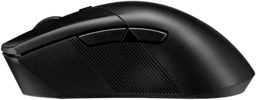 Alt View 2. ASUS - ASUS ROG Gladius III Wireless AimPoint, Connectivity: USB 2.0 (TypeC to TypeA), Bluetooth 5.1, RF 2.4GHz. Aura Sync - Black.