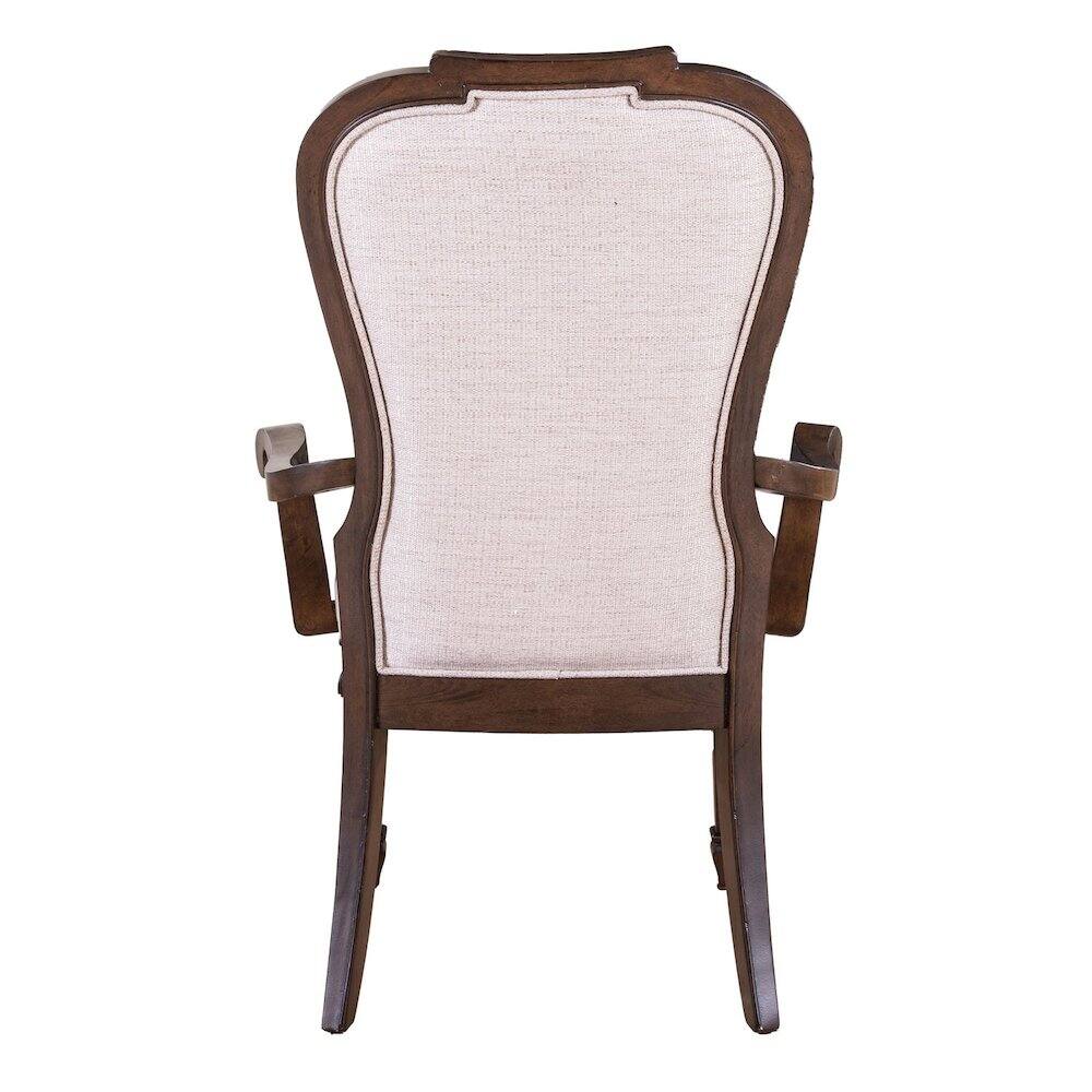 Alt View 2. Liberty Furniture Industries - Provence Park Uph Arm Chair for Dining Room - Set of 2 - Chateau Brown - Brown.
