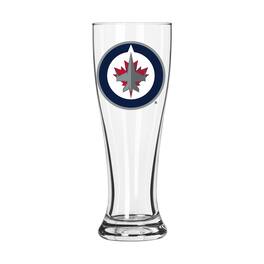 Logo Brands - Winnipeg Jets Letterman Logo 16oz. Pilsner Glass - Multicolor