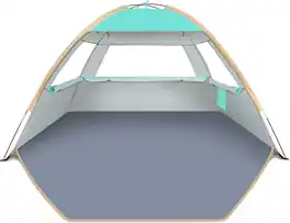 Loheer - Beach Tent Sun Shelter UV Protection Portable Shade Canopy Lightweight Cabana - Blue