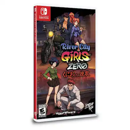Nintendo Switch. River City Girls Zero. City Girls Zero. River City Girls Zero. Everyone. E 10. ESRB. Way Forward. Limited Run - E10+ (Everyone 10+)