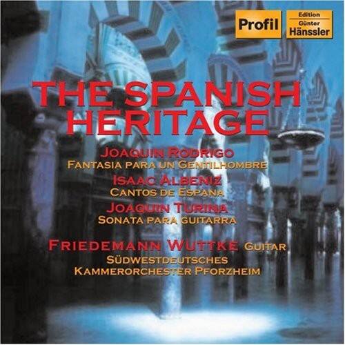 **THE SPANISH HERITAGE**

- JOAQUÍN RODRIGO  
  FANTASÍA PARA UN GENTILHOMBRE

- ISAAC ALBÉNIZ  
  CANTOS DE ESPAÑA

- JOAQUÍN TURINA  
  SONATA PARA GUITARRA

**FRIEDEMANN WUTTKE**  
GUITAR

**SÜDWESTDEUTSCHES KAMMERORCHESTER PFORZHEIM**

---

**Edition Profil**  
**Hanssler**