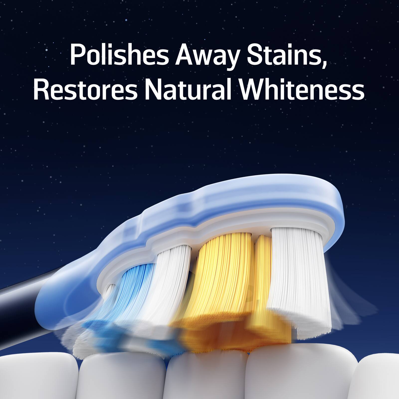Polishes Away Stains, Restores Natural Whiteness