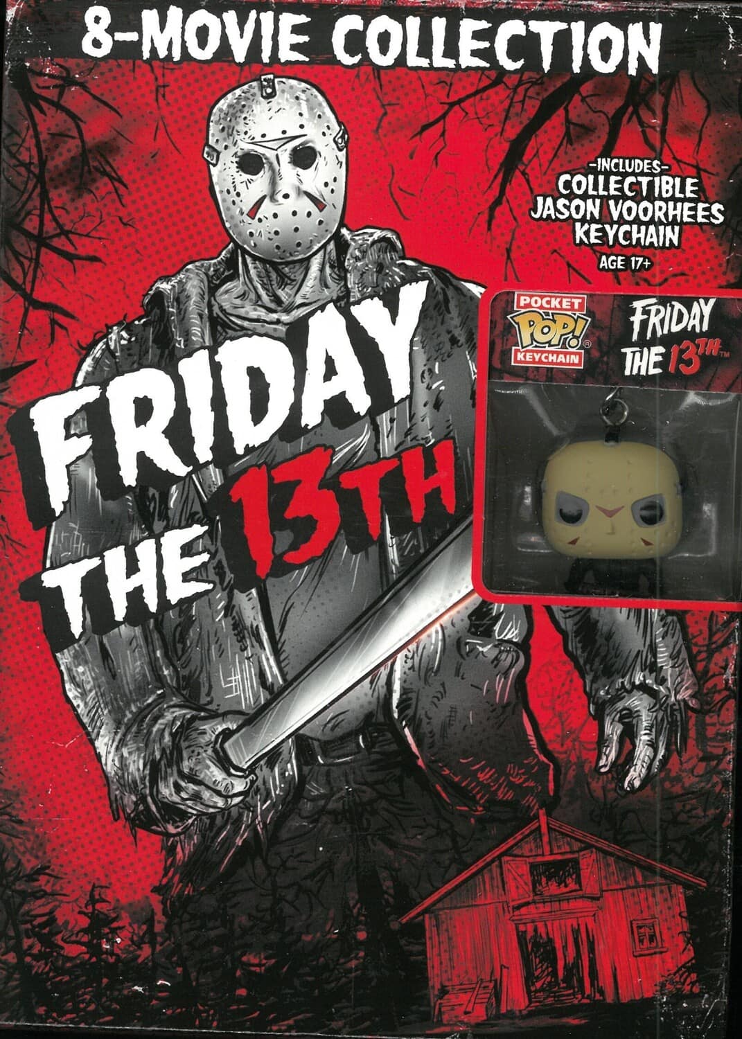 Friday the 13th: 8-Movie Collection (With Funko Pocket Pop! Jason Keychain) - DVD