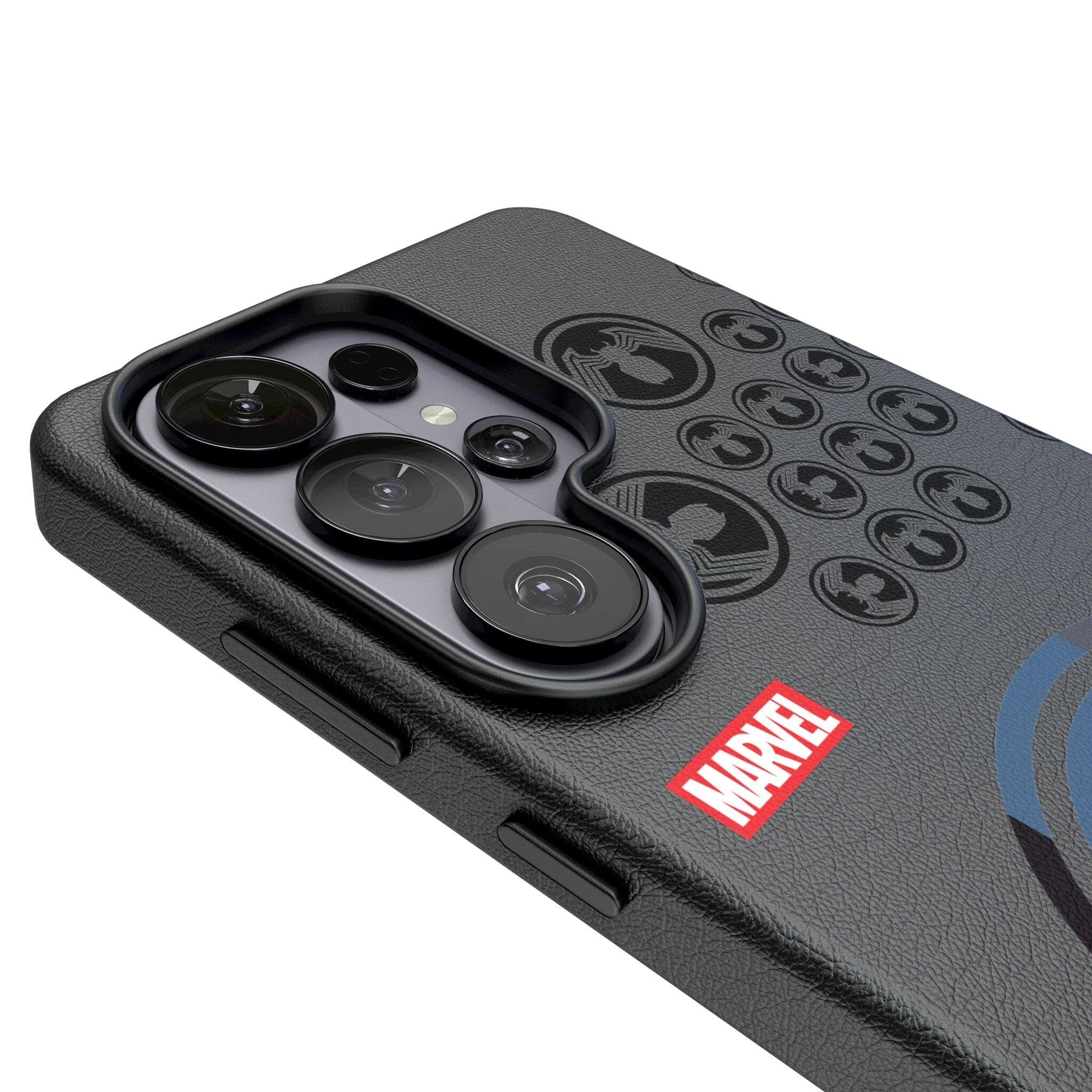 Left. Keyscaper - Marvel Sigil MagSafe Compatible Phone Case - Samsung Galaxy S26 Ultra - Venom.
