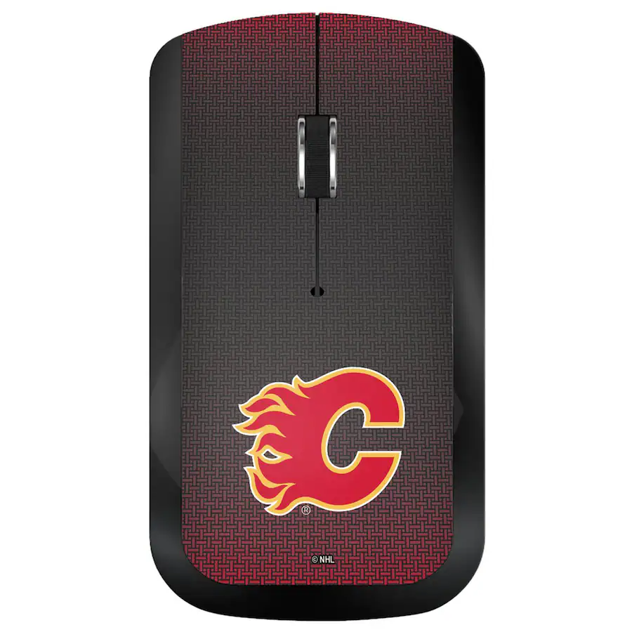 Keyscaper Calgary Flames Wireless USB Computer Mouse Wireless Black ...