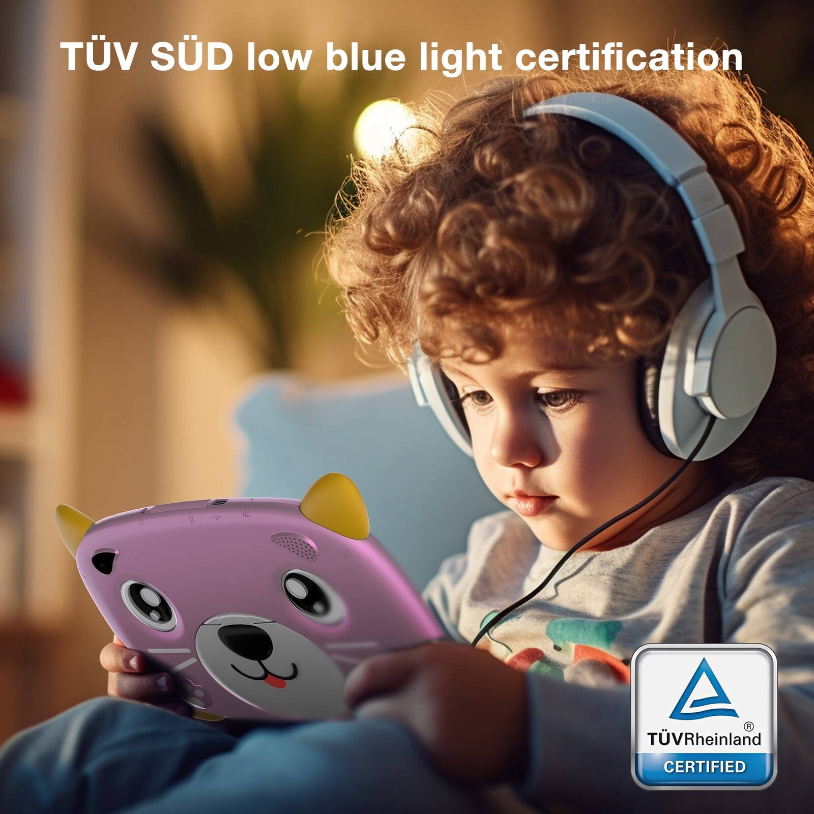 TÜV SÜD low blue light certification  TÜV Rheinland CERTIFIED