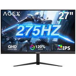 Z-Edge - AGEX Series AG27QS 27" 2K QHD 2560x1440 275Hz 1ms IPS Gaming Monitor - Black