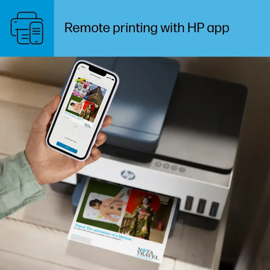 Remote printing with HP app: The adventure of a lifetime.