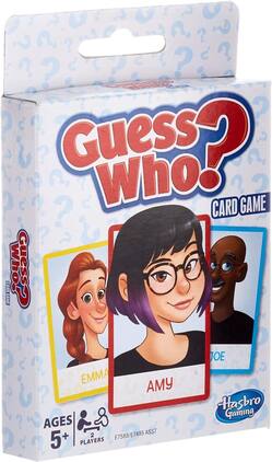 Hasbro Gaming - Guess Who? Card Game for Kids, Ages 5 and Up 2 Player Guessing Game - Multi