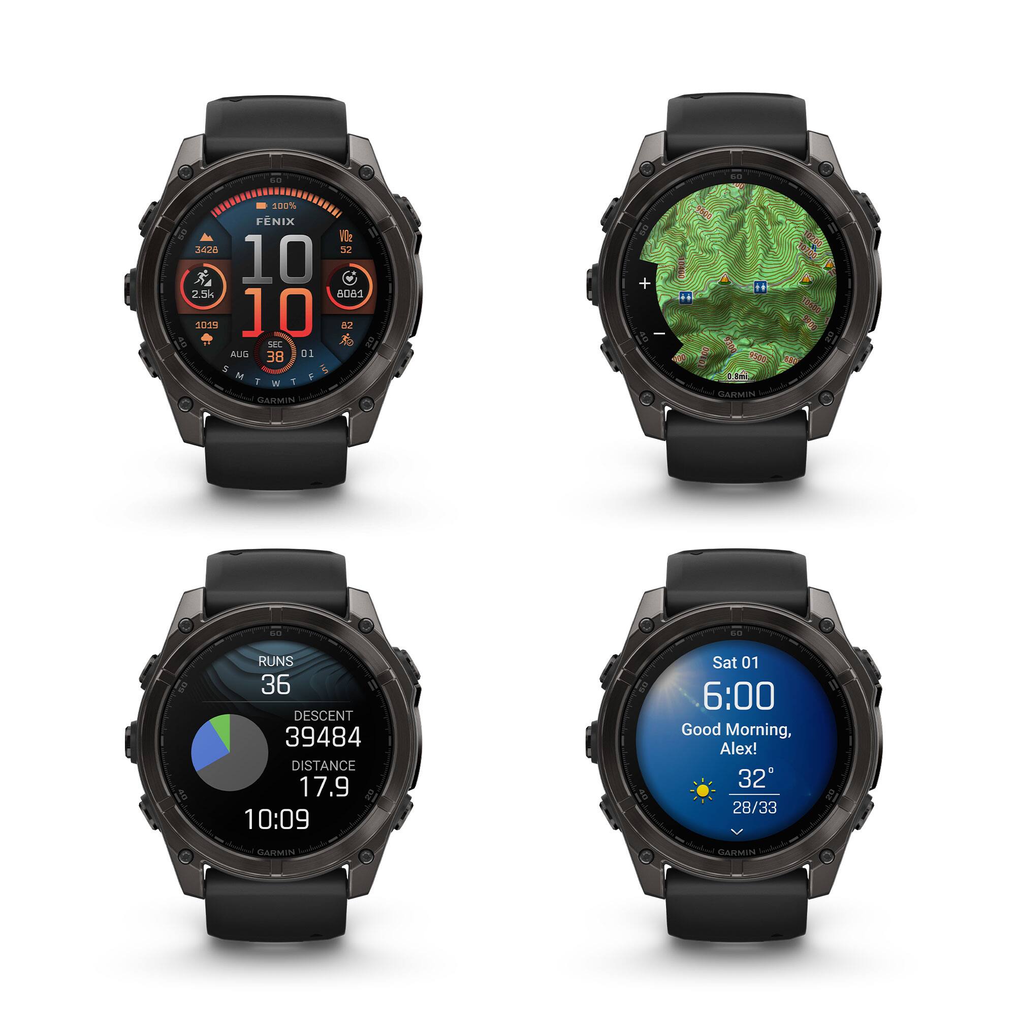 Garmin Fenix 8 51mm Sapphire GPS Watch Bundle with Z30 Rangefinder