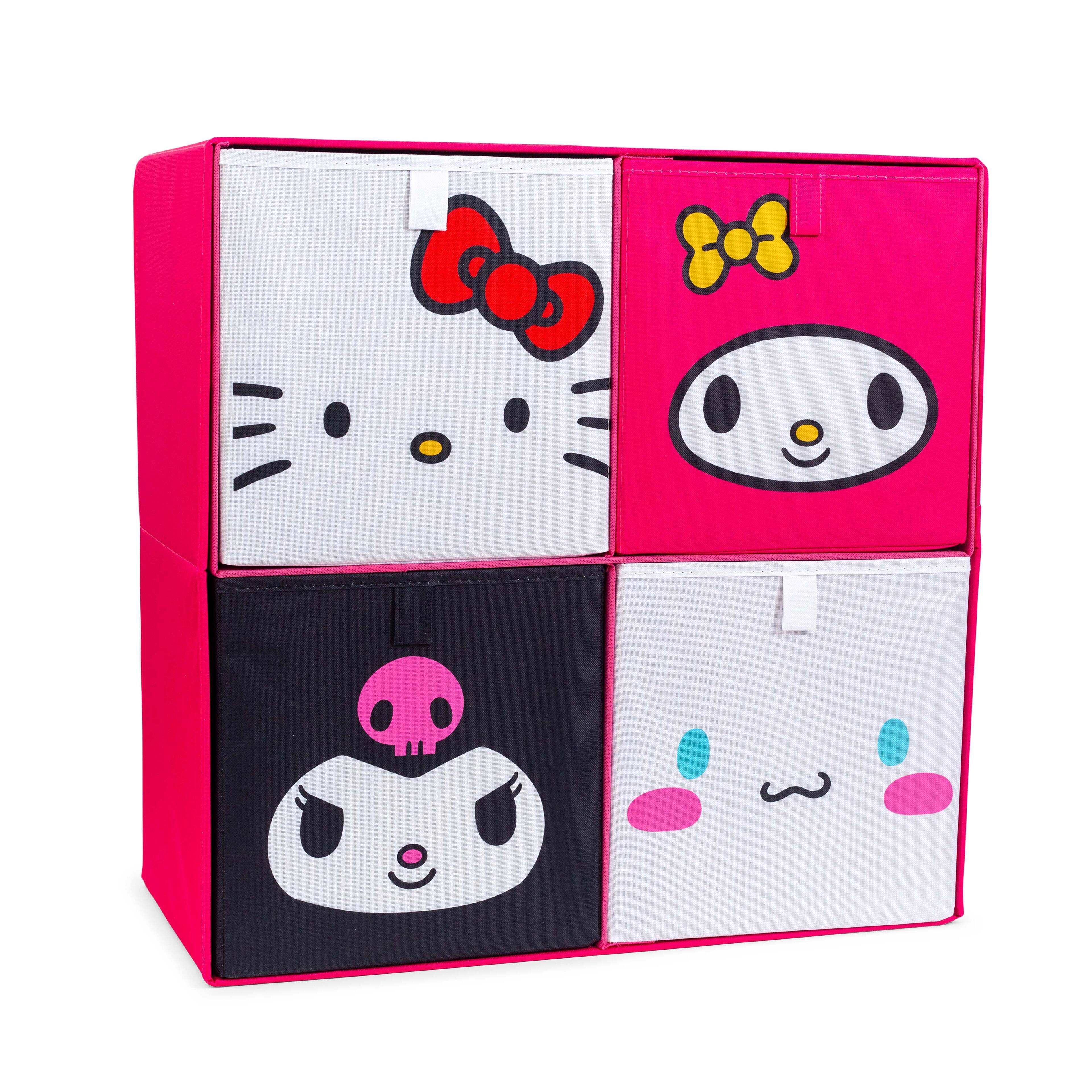 Alt View 1. Ukonic - Sanrio Hello Kitty and Friends 11-Inch Storage Bins | Set of 4 - Pink.