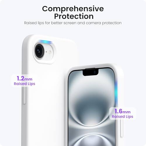 Comprehensive Protection: Raised lips for better screen and camera protection. 1.2mm Raised Lips, 1.6mm Raised Lips.