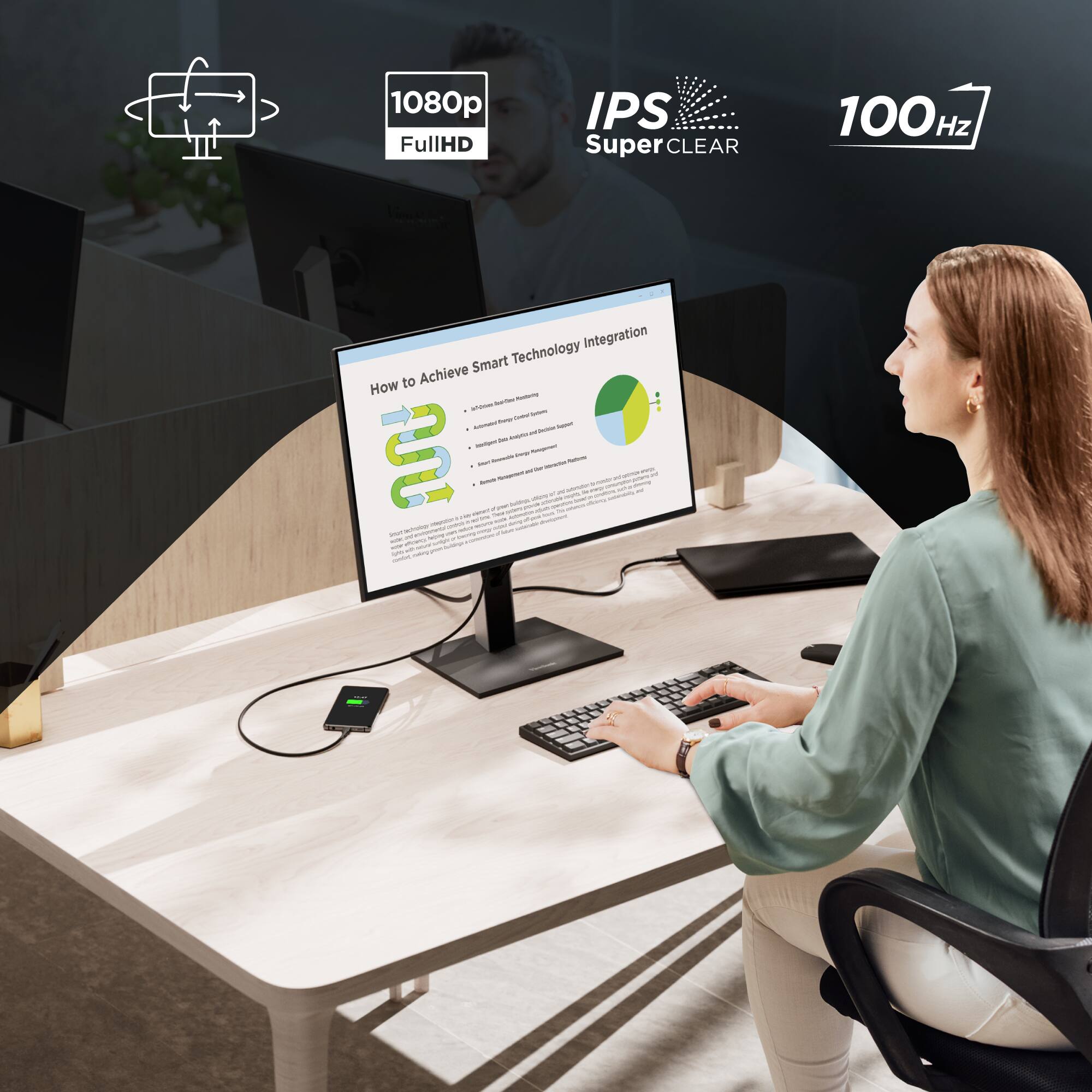 1080p FullHD IPS Super CLEAR 100 Hz

How to Achieve Smart Technology Integration

- Wireless Smart Technology
- Advanced Connectivity Features
- Enhanced User Experience
- Seamless Integration
- Future-Proof Design
- Eco-Friendly Manufacturing