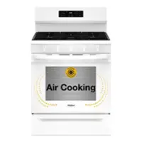 Whirlpool - 5.0 Cu. Ft. Freestanding Single Gas Range with Air Fry and Air Baking - White - Front_Zoom