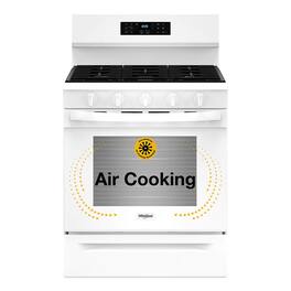 Whirlpool - 5.0 Cu. Ft. Freestanding Single Gas Range with Air Fry and Air Baking - White
