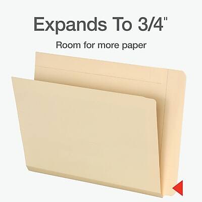 Expands To 3/4"  
Room for more paper