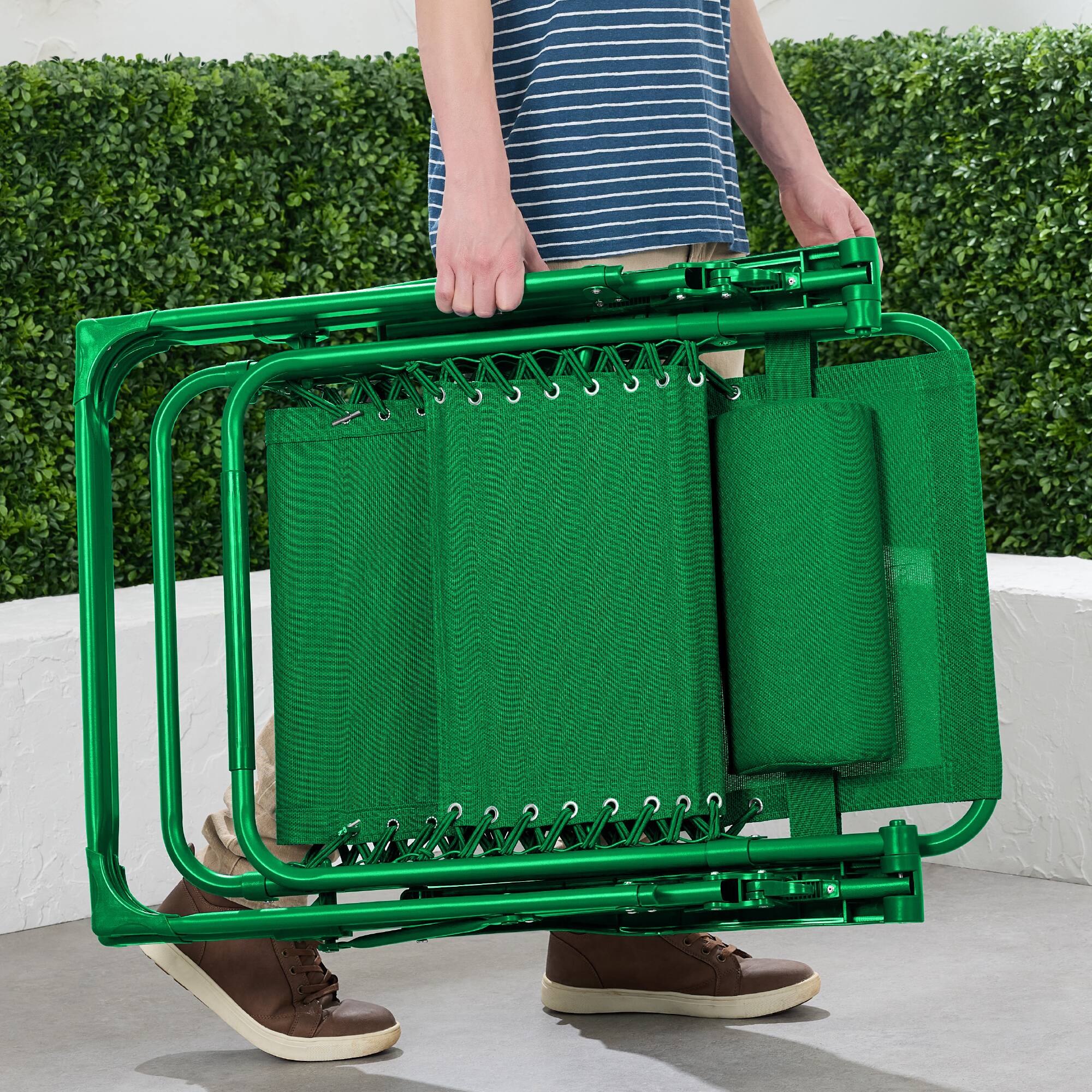 Alt View 2. Best Choice Products - Best Choice Products Monochromatic Zero Gravity Chair, Folding Patio Recliner w/Side Tray, Headrest - Basil - Basil.